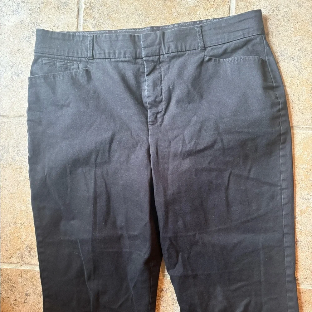GLORIA VANDERBILT High Rise Black Jeans with Classic Style, Size: 14